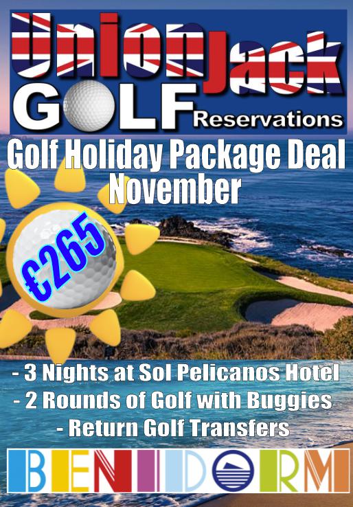 BENIDORM GOLF HOLIDAY NOVEMBER